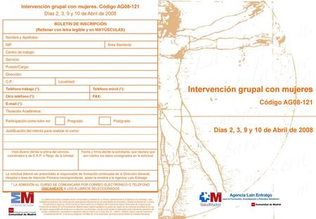 Intervención grupal con mujeres
