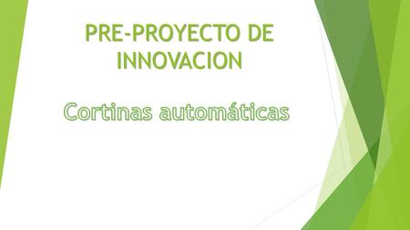 PRE-PROYECTO DE INNOVACION