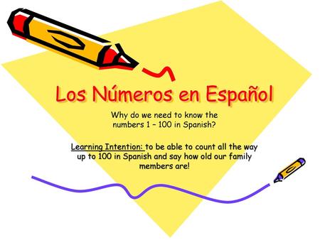 Why do we need to know the numbers 1 – 100 in Spanish?