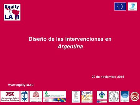 Diseño de las intervenciones en Argentina