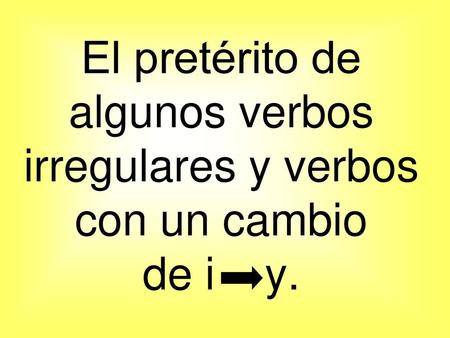 Give the PRETERIT form of the verb provided using the subject indicated.