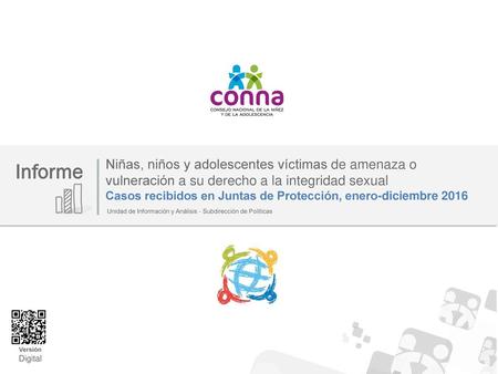 Casos recibidos en Juntas de Protección, enero-diciembre 2016 Informe