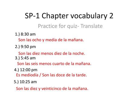 SP-1 Chapter vocabulary 2
