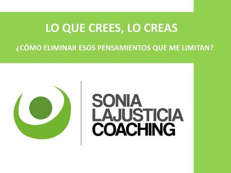 ¿CÓMO ELIMINAR ESOS PENSAMIENTOS QUE ME LIMITAN?