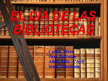EL DÍA DE LAS BIBLIOTECAS