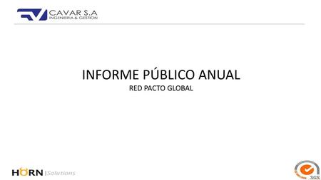 INFORME PÚBLICO ANUAL RED PACTO GLOBAL