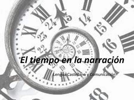 El tiempo en la narración