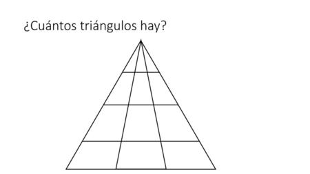 ¿Cuántos triángulos hay?