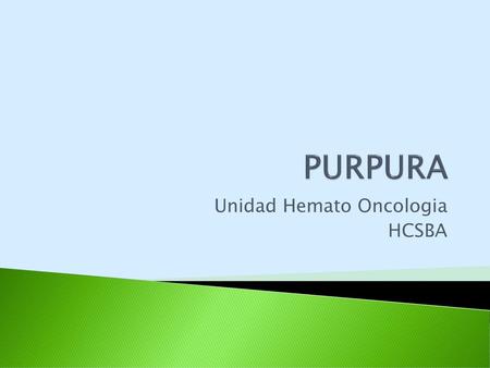 Unidad Hemato Oncologia HCSBA
