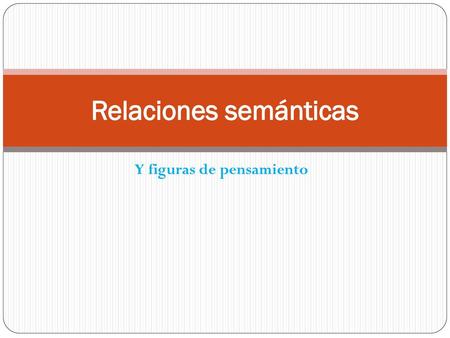 Relaciones semánticas
