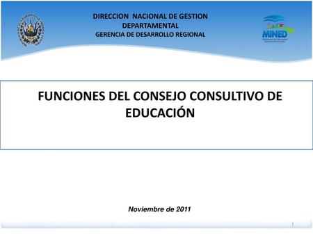 FUNCIONES DEL CONSEJO CONSULTIVO DE EDUCACIÓN