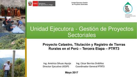 Unidad Ejecutora - Gestión de Proyectos Sectoriales