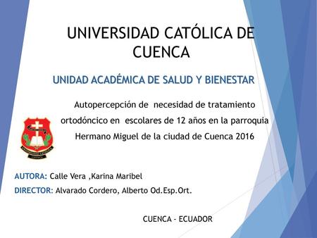 UNIVERSIDAD CATÓLICA DE CUENCA