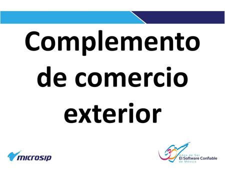 Complemento de comercio exterior
