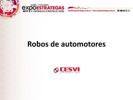 Robos de automotores.