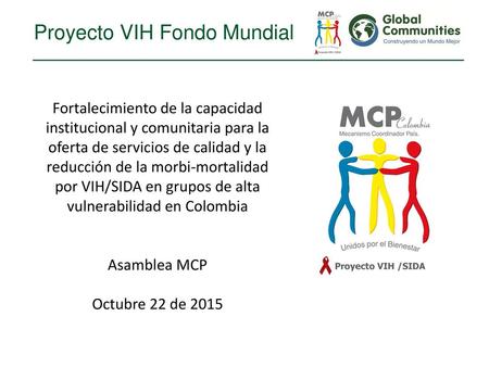 Proyecto VIH Fondo Mundial