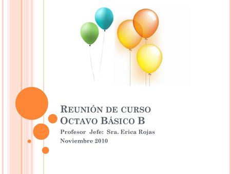 Reunión de curso Octavo Básico B
