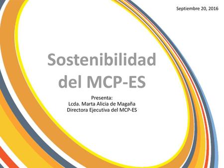 Sostenibilidad del MCP-ES