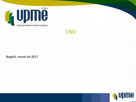CNO Bogotá, marzo de 2017.