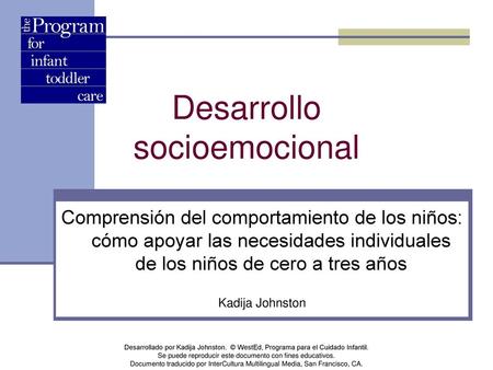 Desarrollo socioemocional