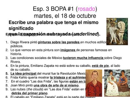 Esp. 3 BOPA #1 (rosado) martes, el 18 de octubre