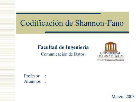 Codificación de Shannon-Fano