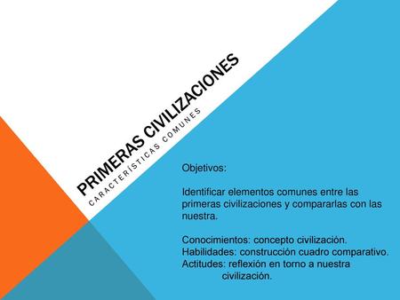 Primeras civilizaciones