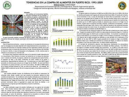 TENDENCIAS EN LA COMPRA DE ALIMENTOS EN PUERTO RICO: