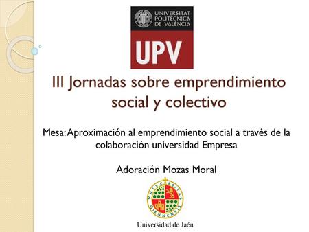 III Jornadas sobre emprendimiento social y colectivo