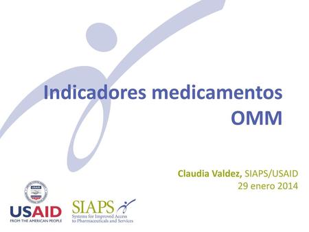 Indicadores medicamentos OMM