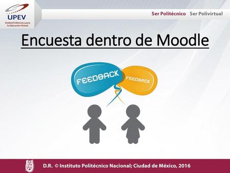 Encuesta dentro de Moodle