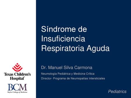 Síndrome de Insuficiencia Respiratoria Aguda
