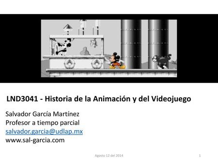 LND Historia de la Animación y del Videojuego