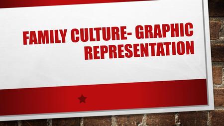 Family Culture- Graphic representation