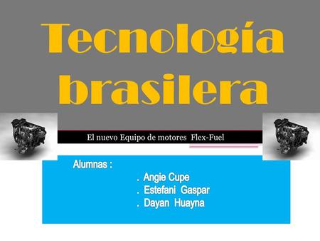 Tecnología brasilera Alumnas : . Angie Cupe . Estefani Gaspar