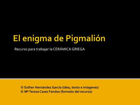 Recurso para trabajar la CERÁMICA GRIEGA