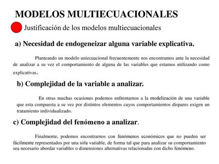 MODELOS MULTIECUACIONALES