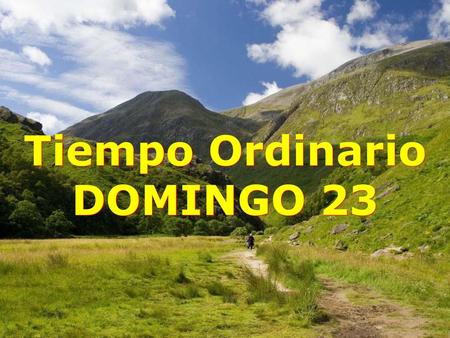 Tiempo Ordinario DOMINGO 23.