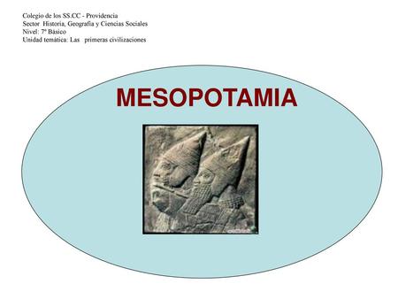 MESOPOTAMIA Colegio de los SS.CC - Providencia