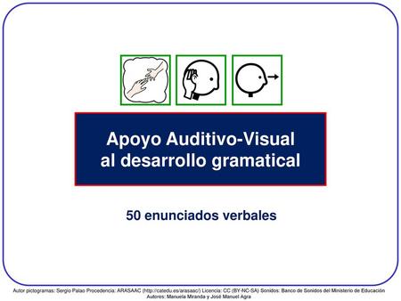 Apoyo Auditivo-Visual al desarrollo gramatical