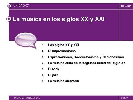 La música en los siglos XX y XXI
