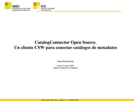 CatalogConnector Open Source.