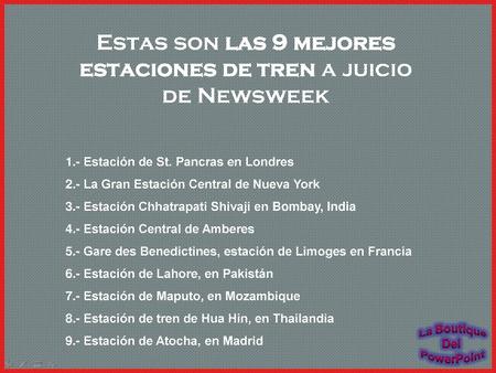 Estas son las 9 mejores estaciones de tren a juicio de Newsweek