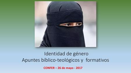 Identidad de género Apuntes bíblico-teológicos y formativos