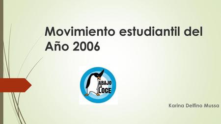 Movimiento estudiantil del Año 2006