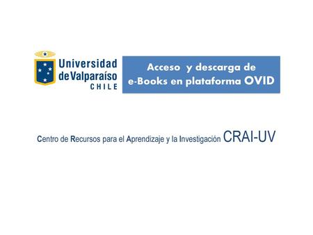e-Books en plataforma OVID
