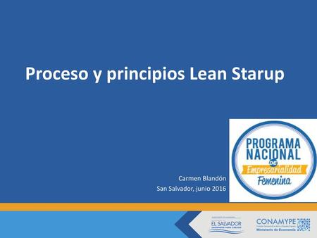 Proceso y principios Lean Starup