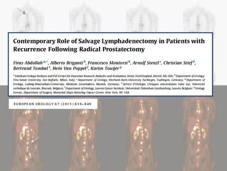 INTRODUCCION: Tasa de recurrencia bioquímica tras PR: 40% Si sube PSA: recurrencia tumoral (local o sistémica) Radioterapia en local, hormonal.
