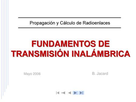 FUNDAMENTOS DE TRANSMISIÓN INALÁMBRICA