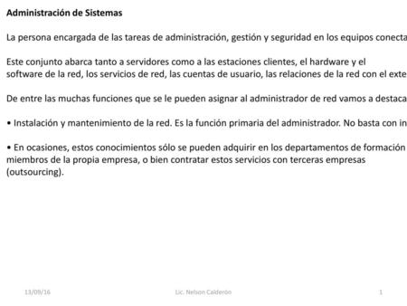 Administración de Sistemas